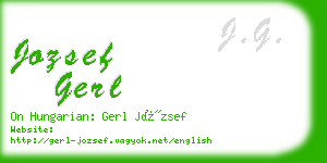 jozsef gerl business card